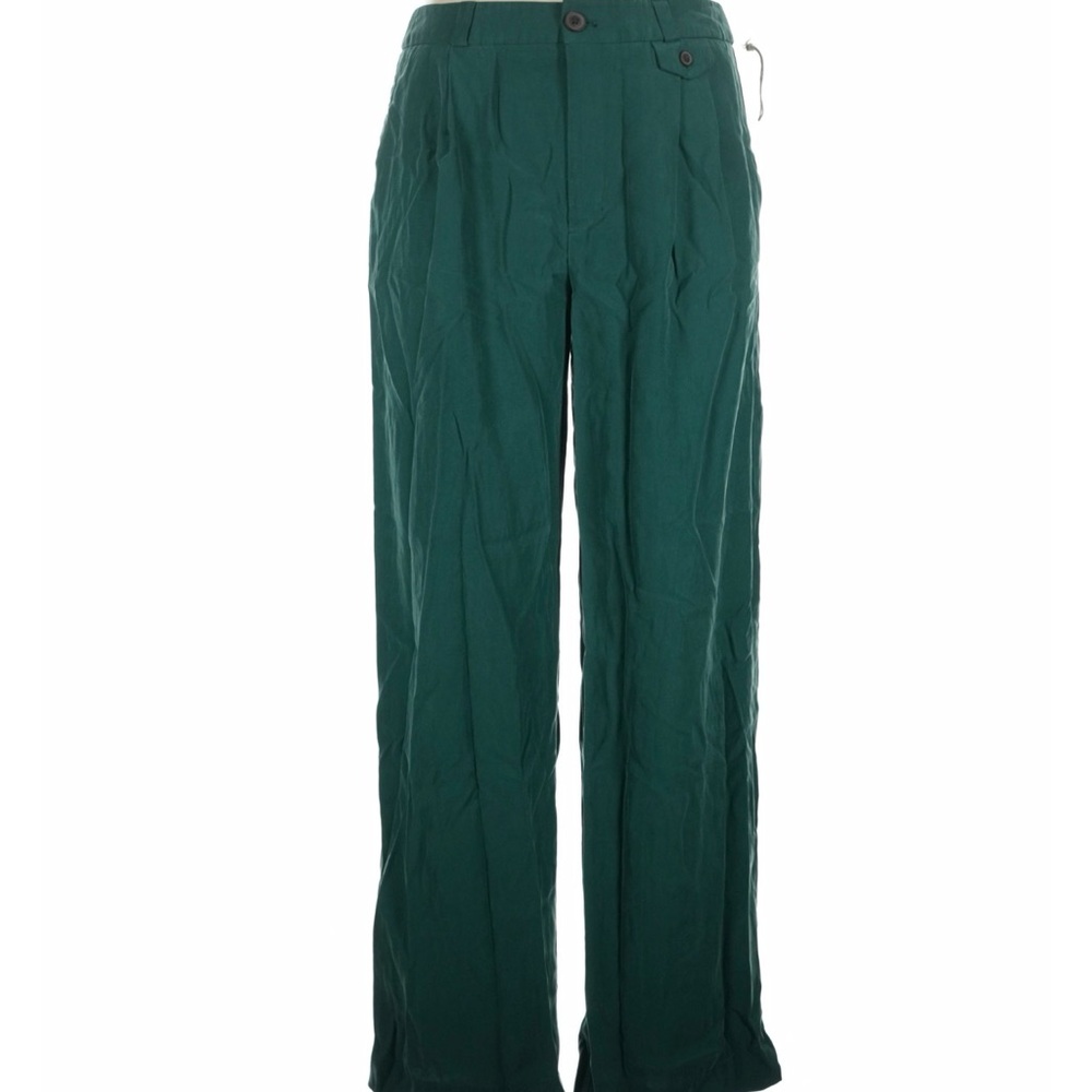 Women’s Green Wide Leg Trousers